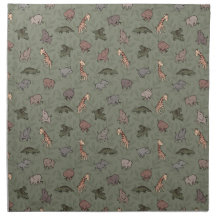 Safari Animals (Elephant, Giraffe, Croc & Rhino)