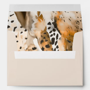 Safari Animals Fur Prints Africa Wildlife Patterns Envelope