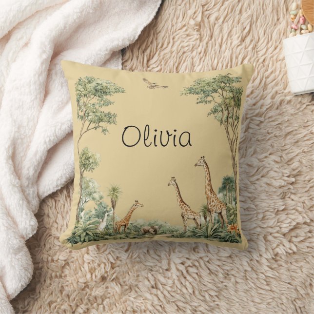 Safari Animals Jungle Cushion (Blanket)