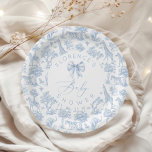 Safari animals Toile de Jouy Baby shower  Paper Plate<br><div class="desc">Safari animals Toile de Jouy Baby shower Paper Plates
Matching items available.</div>