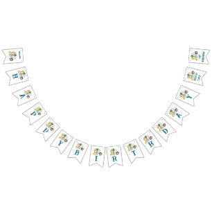 Safari Animals Wild One 1st birthday  Bunting