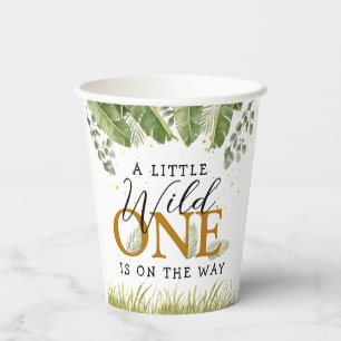 Safari Animals Wild One Baby Shower Paper Cups