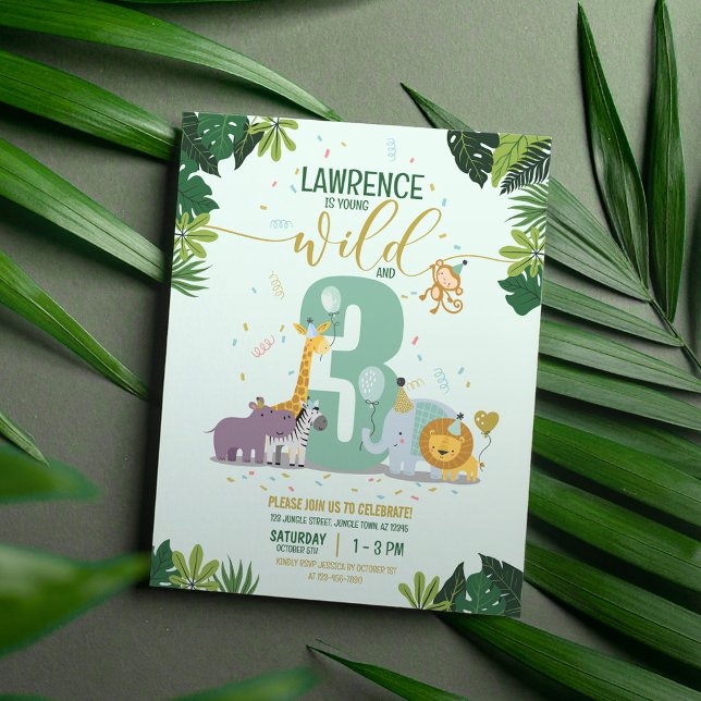 Safari Animals Young Wild & Three Budget Birthday (Creator Uploaded)