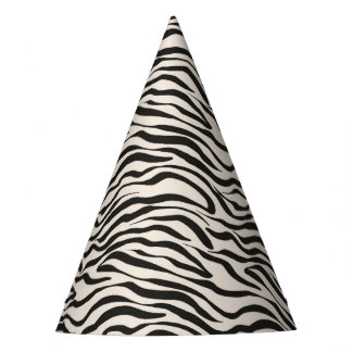 Safari Animals Zebra Party Hat