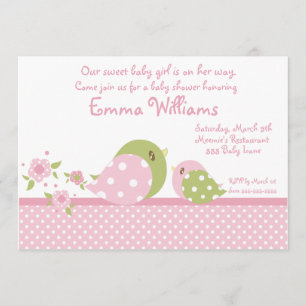 Safari Babiez Birdie Baby Shower Invitation
