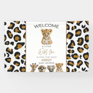 Safari Baby Animals Baby Shower Banner