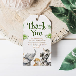 Safari Baby Animals Cute Adorable Wild Thank You Gift Tags