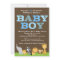 Safari Baby Boy Shower Invitation