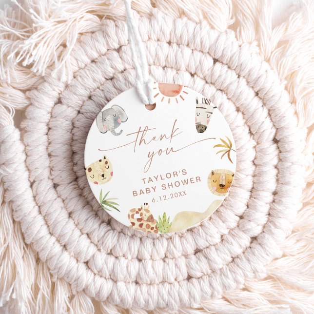 SAFARI Baby Shower Favour Tag (Creator Uploaded)