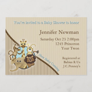Safari Baby Shower Invitation