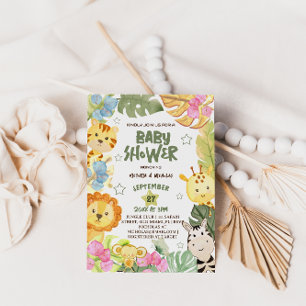 Safari Baby Shower  Invitation