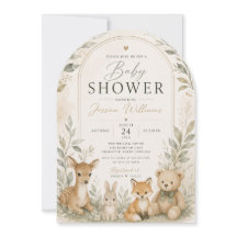 Safari baby shower invitation