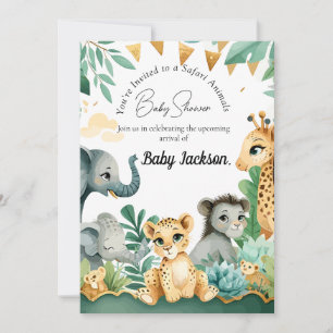 Safari Baby Shower  Invitation