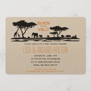 Safari Baby Shower Invitation
