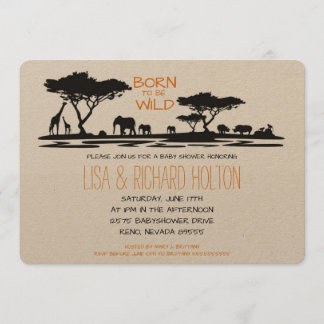 Safari Baby Shower Invitation