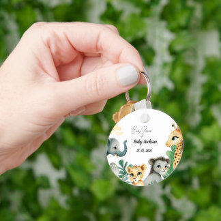 Safari Baby Shower  Key Ring