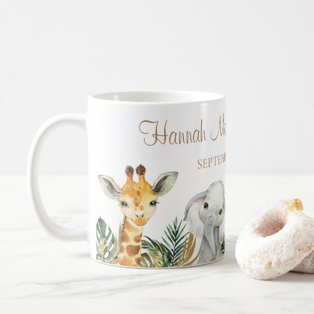 Safari Baby Shower Mug Party Favour (With Donut)