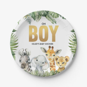 Safari Baby Shower Oh Boy Jungle Party Plates