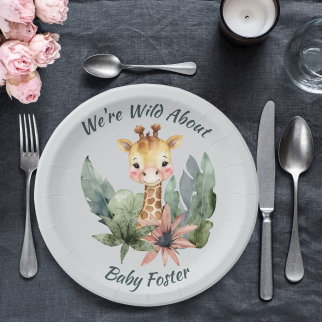 Safari Baby Shower Paper Plates (Creator Uploaded)