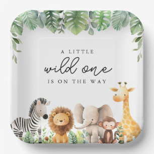 Safari Baby Shower Paper Plates