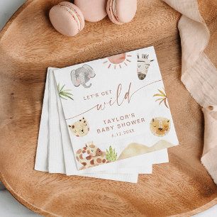 SAFARI Baby Shower Party Napkin