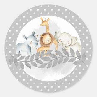 Safari Baby Shower Sticker