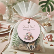 Safari Baby Shower Thank You Tag