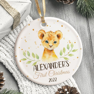 Safari Baby's First Christmas Ornament