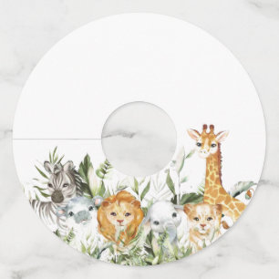 Safari Babyshower Wine Glass Tag