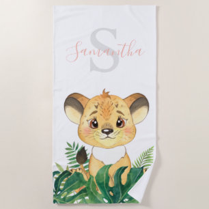 safari beach towel for kids 