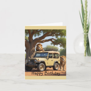 Safari Birthday Card