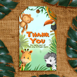 Safari Birthday Gift Tags