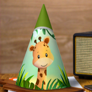 Safari Birthday Giraffe Party Hat