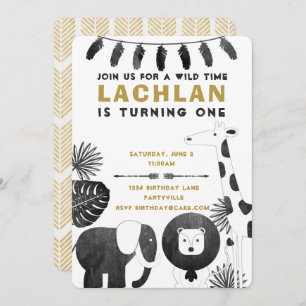 Safari Birthday Invitation