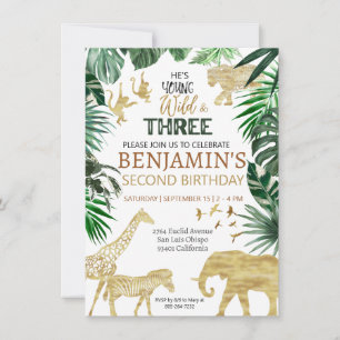 Safari birthday invitation