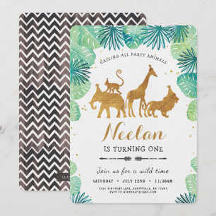 Safari Birthday Invitation