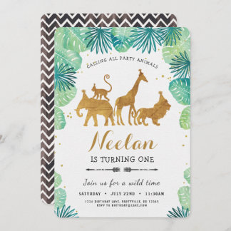 Safari Birthday Invitation