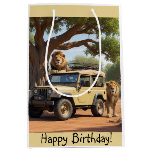 Safari Birthday Medium Gift Bag