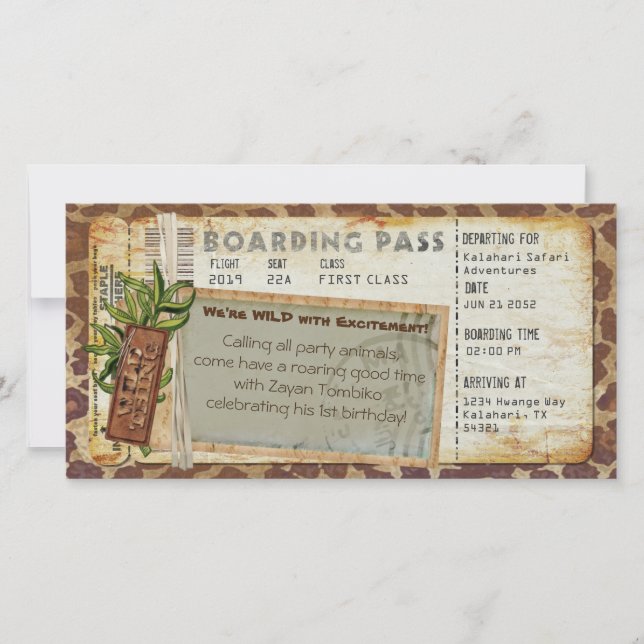 Safari Boarding Pass 2 (Front)