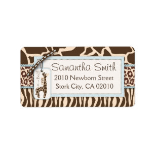 Safari Boy Address Label