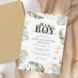 Safari Boy Baby Shower Invitation