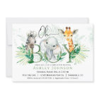 Safari Boy Baby Shower Invitation