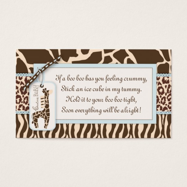 Safari Boy Gift Tag B (Front)