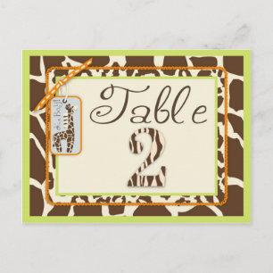 Safari Boy Green Table Postcard 2