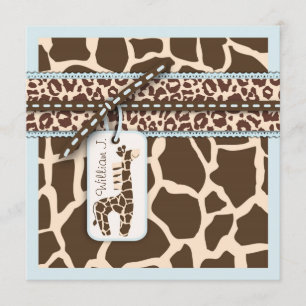 Safari Boy Invitation Square 2B