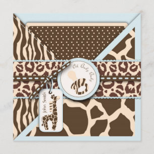 Safari Boy Invitation Square 3