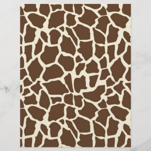 Safari Boy O Dual-Sided Paper Giraffe B