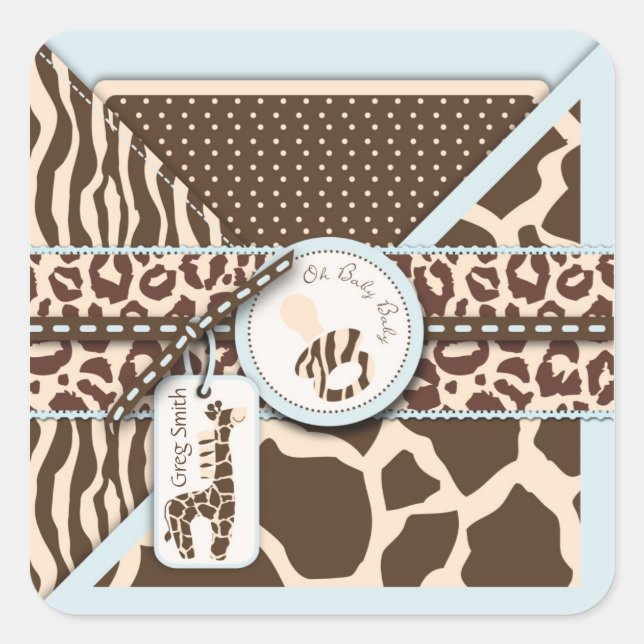 Safari Boy Sticker B3 (Front)