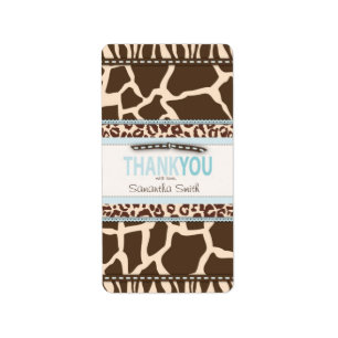 Safari Boy TY Mini Candy Bar Label