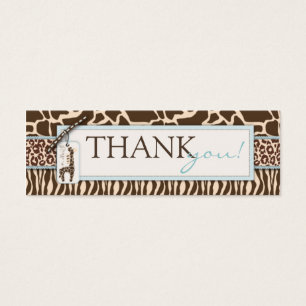 Safari Boy TY Skinny Gift Tag